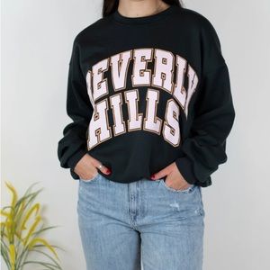 Project Social T, green Beverly Hills sweatshirt